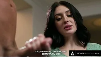 MODERN-DAY SINS - Pregnant Wife Gets Horny While Watching Hubby Cheat With The Prenatal Instructor