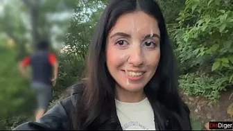 If you come second to this mountain - you'll be walking around with cum on your face in front of people! - Crazy Public Cumwalk